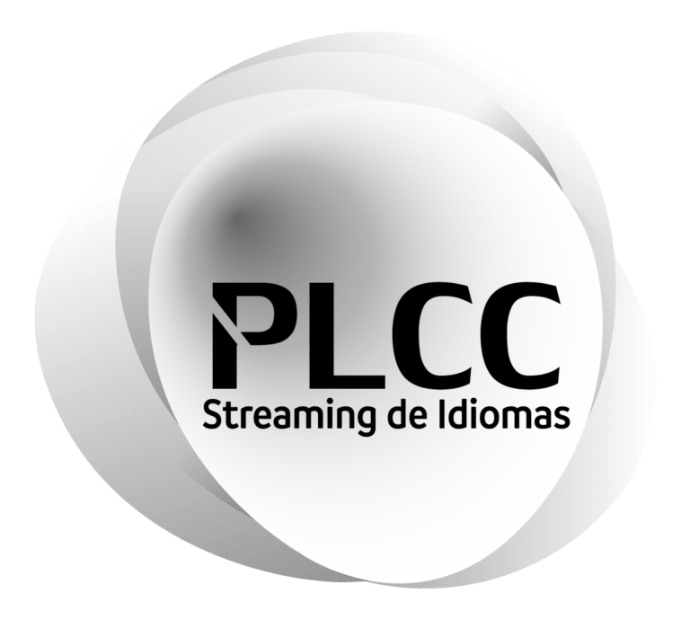 Logo da PLCC Idiomas – plataforma de ensino de inglês e espanhol com streaming